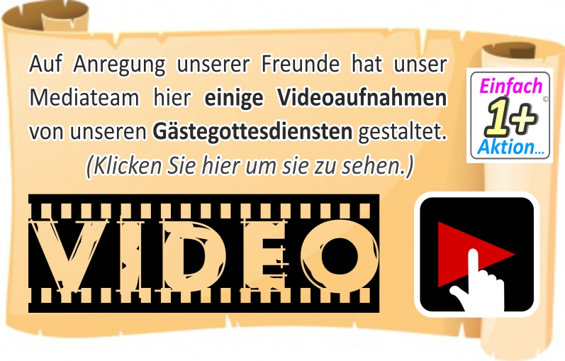 Schauen Sie auch unsere Videobotschaften an. Sie sind echt hilfreich!